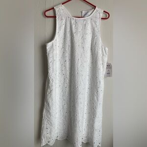 Time and Tru White Lace Mini Dress